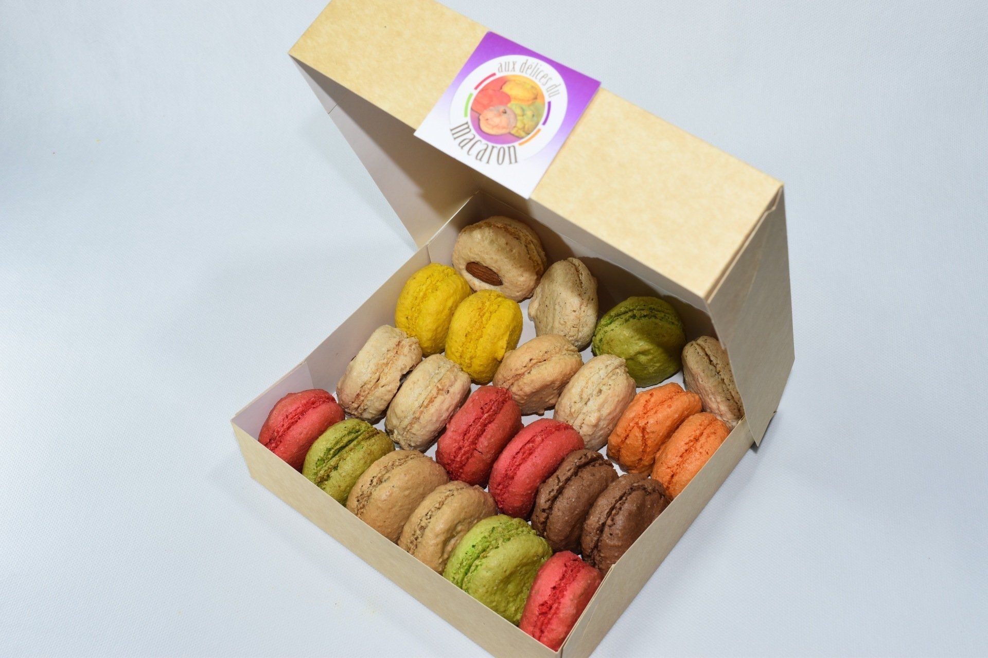 Boite carton 22 macarons