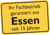 15 Jahre anerkannt als  Rohrreinigung in Essen