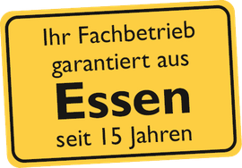 15 Jahre anerkannt als  Rohrreinigung in Essen