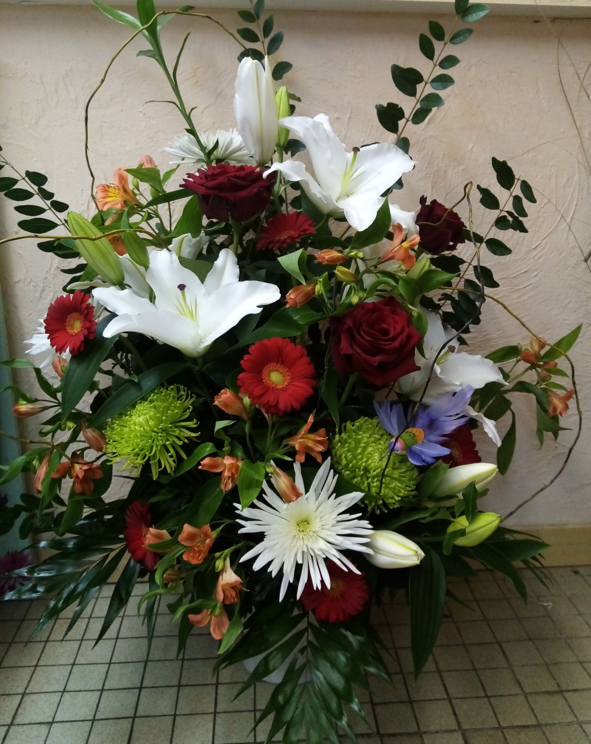 Composition florale haute