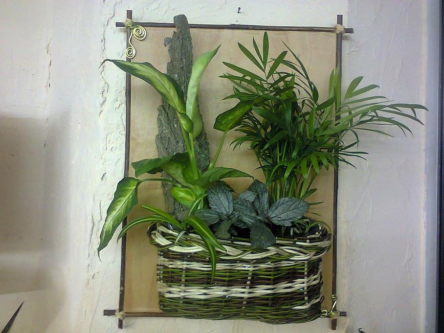 Création de pot en osier