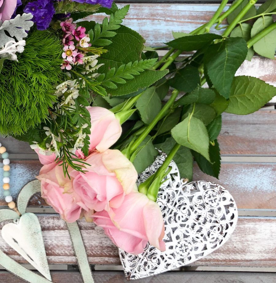 Rosen als Schnittblumenstrauß