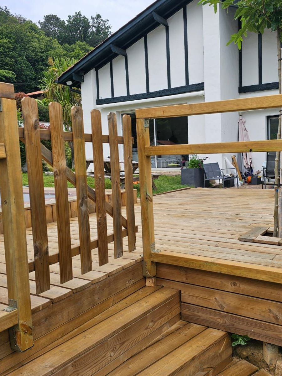 Une terrasse en bois