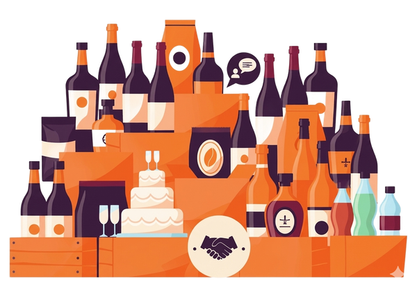 bouteilles de vin, de spiritueux