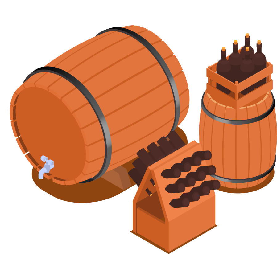 grand tonneau en bois