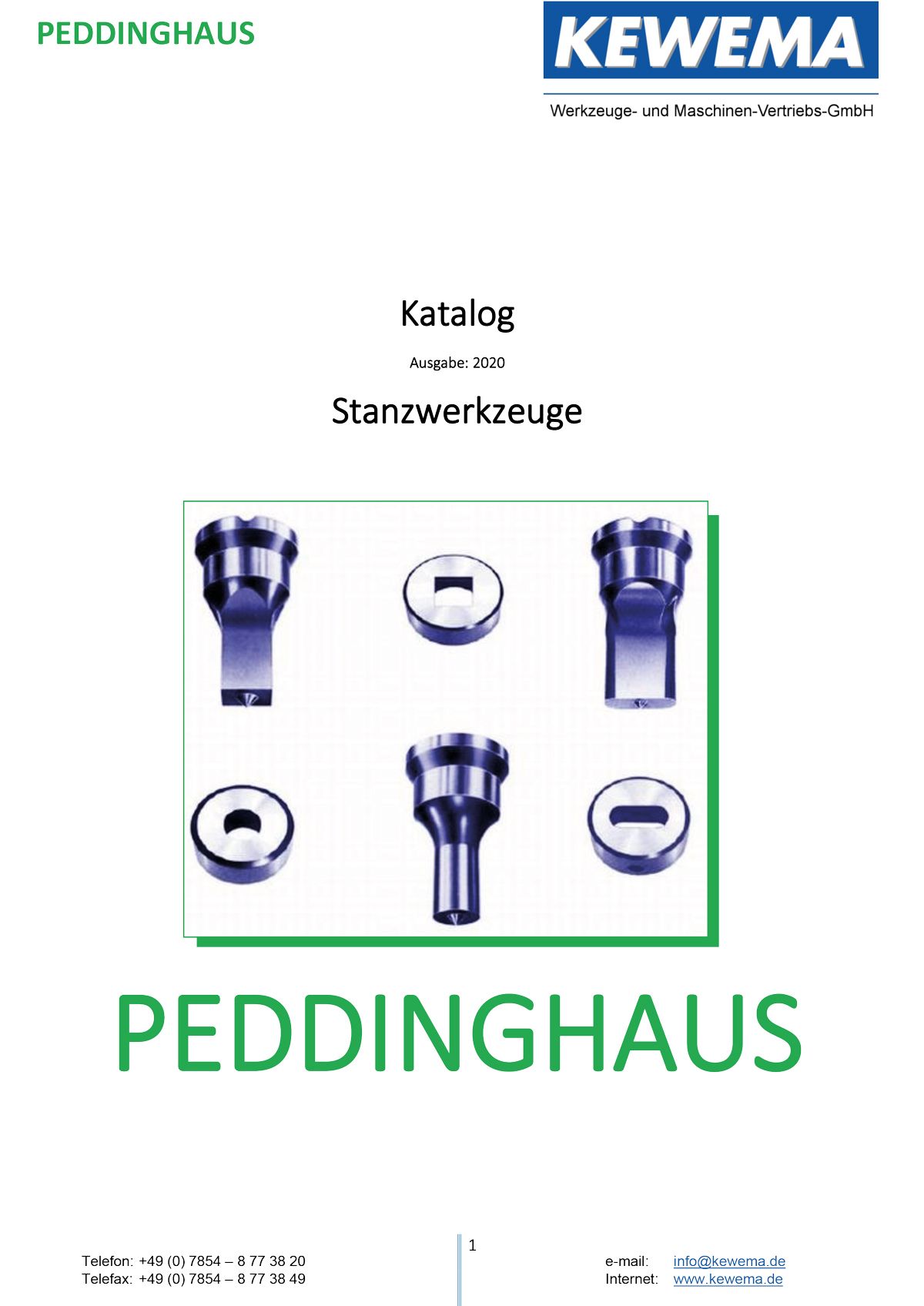 Eine Broschüre für ein Unternehmen namens Peddinghaus.