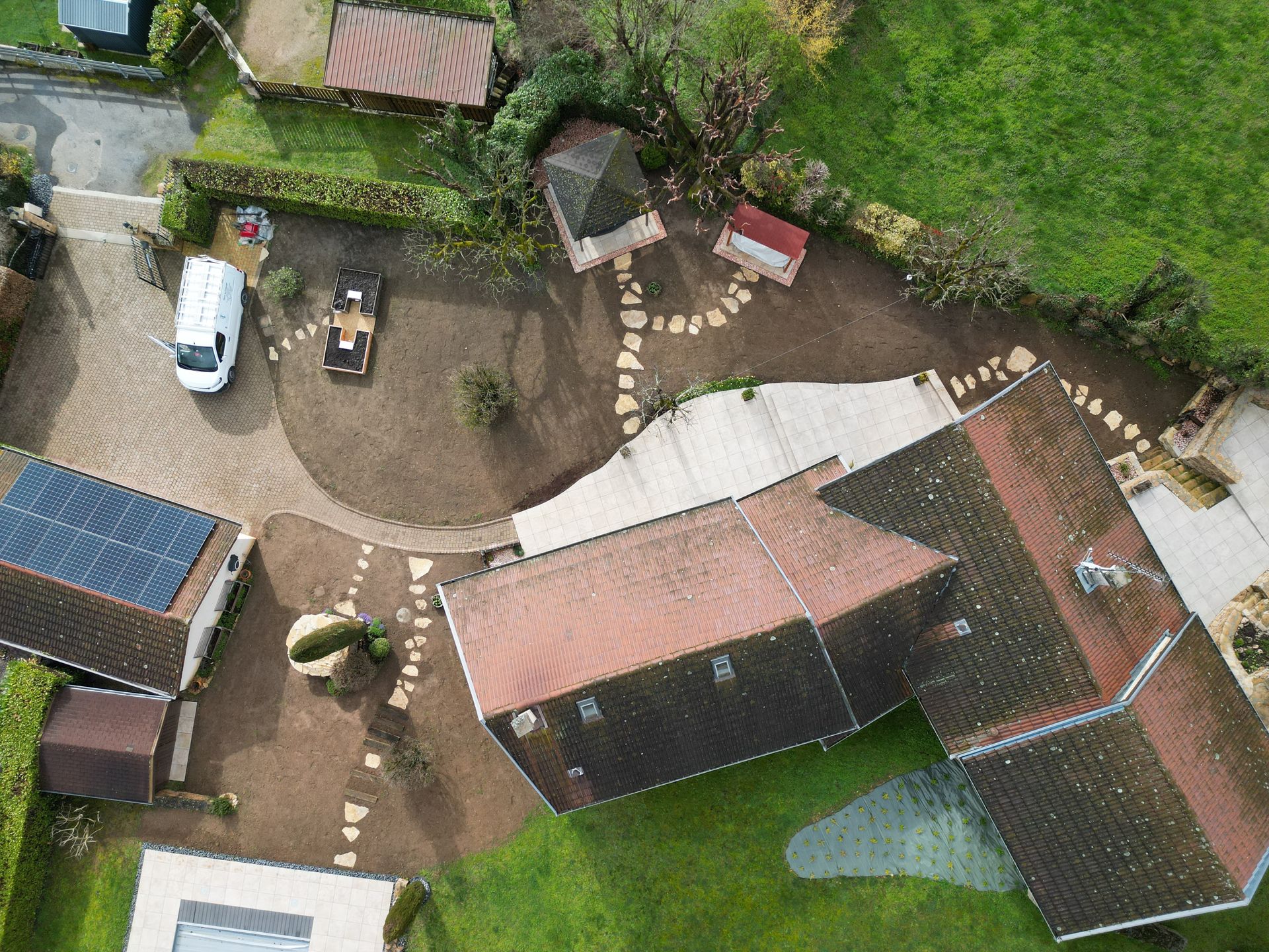 Moquette de pierre vue de haut