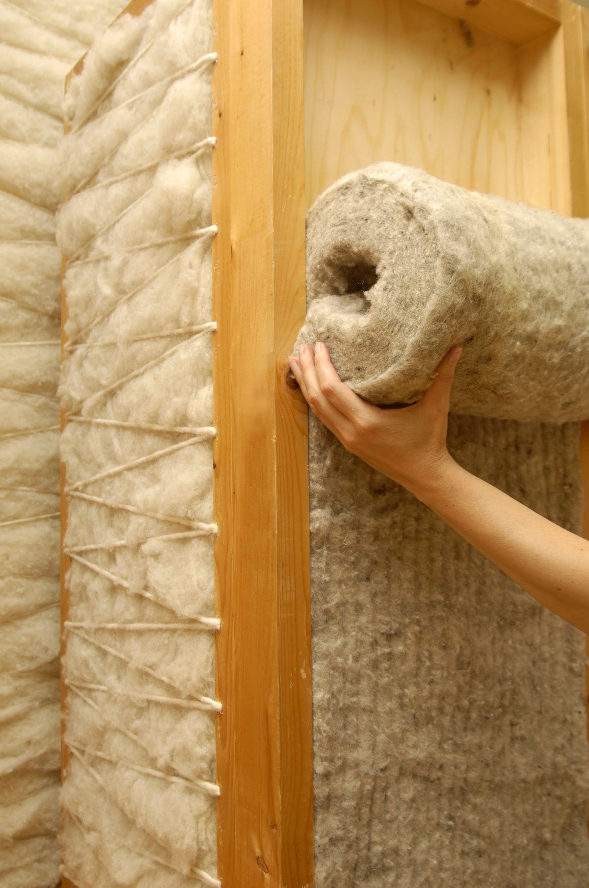 Kreis Haus Lehm Verputz Boden Dämmstoff