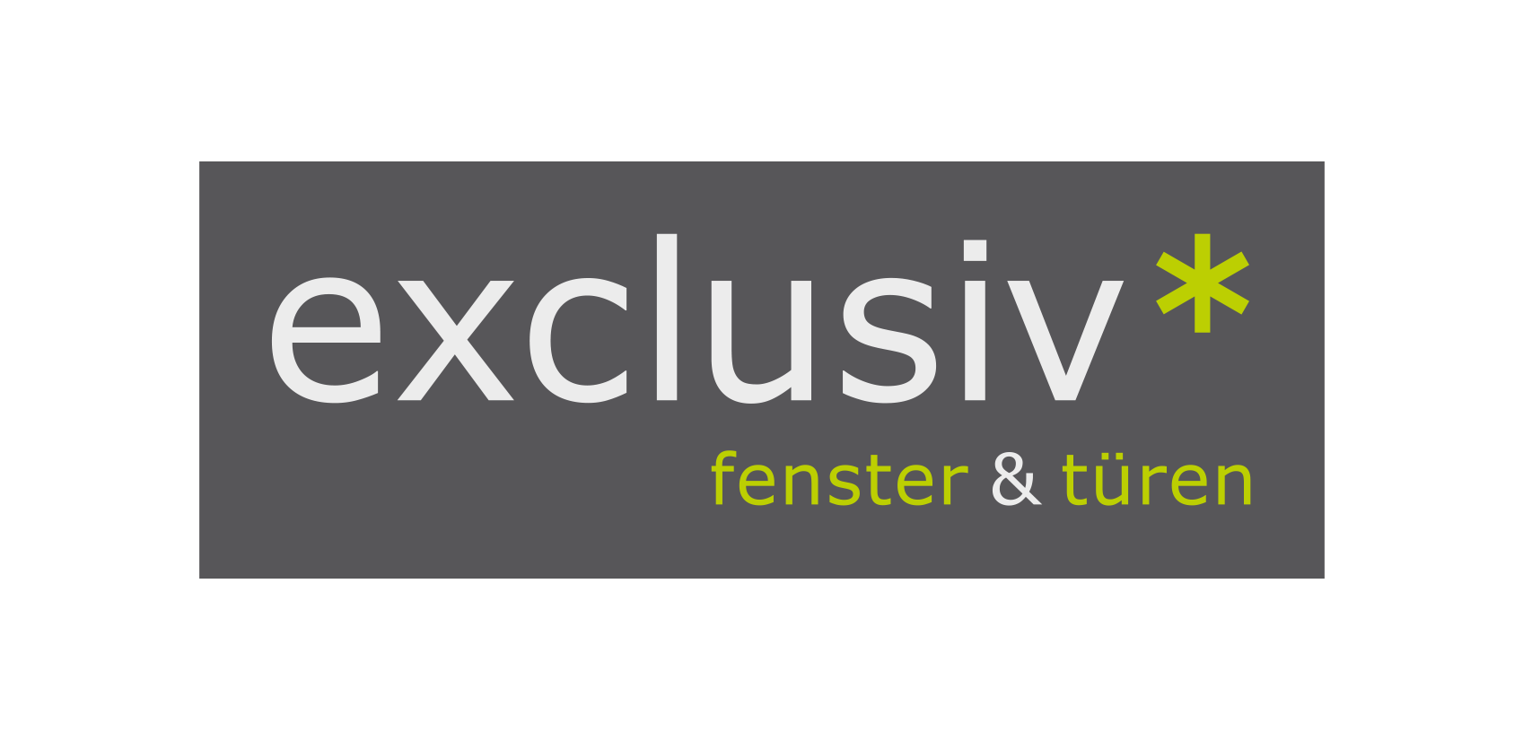 ein graues Logo für fenster und Türen
