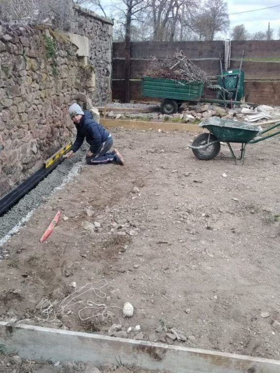 Dalle en béton en conception