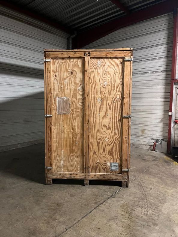 Un box de stockage en bois