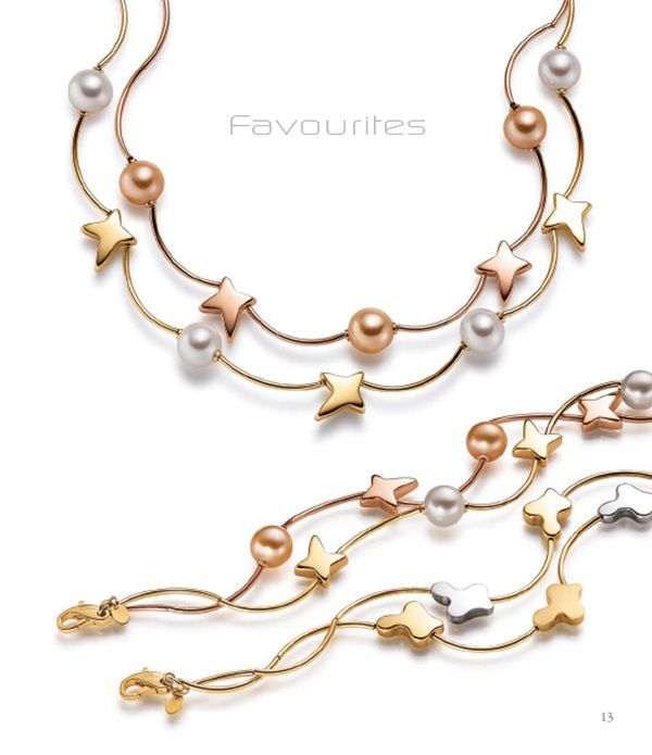 Goldenes Armband mit Anhänger aus Sterne und Kugeln