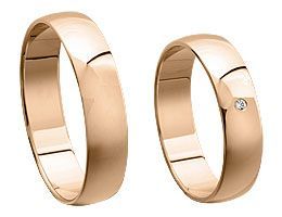 Rosegoldring abgerundet