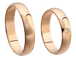 Rosegoldring abgerundet