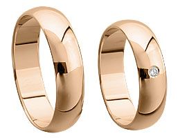 Rosegoldring abgerundet