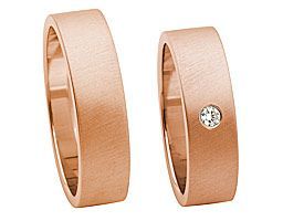 Rosegold breit mit stein