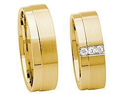 35 goldring Breit 3 Steine