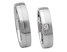 Silberring mit stein im quadrat, linie reingefreest