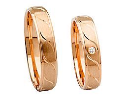 Rosegold breit wellenlinien