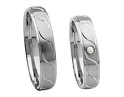 Silberring wellenlinien