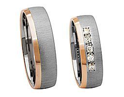 3/4silberring und 1/4 rosegodlring mit 5 großen Steinen