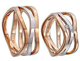 Rosegoldener Ring mit spezieller Form