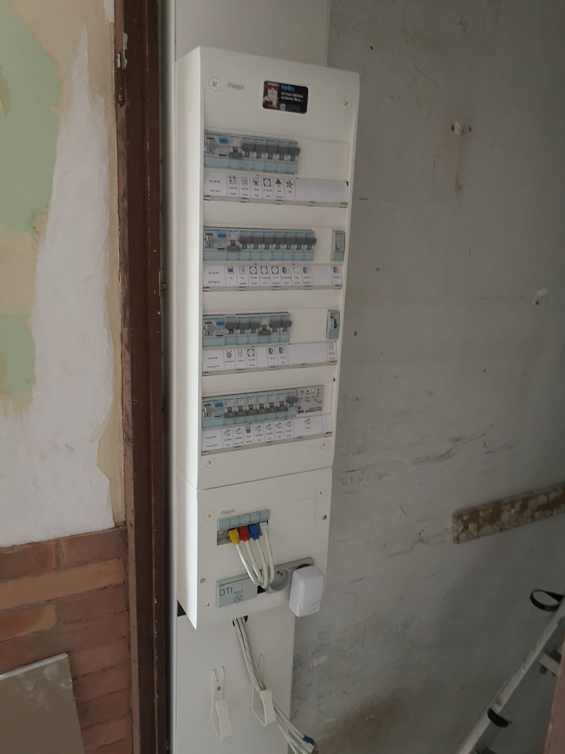 Installation d'un cache sur un compteur