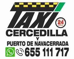 Taxi Cercedilla & Puerto de Navacerrada logo: Black