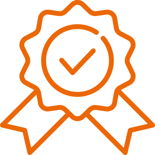 Médaille avec coche validée au centre