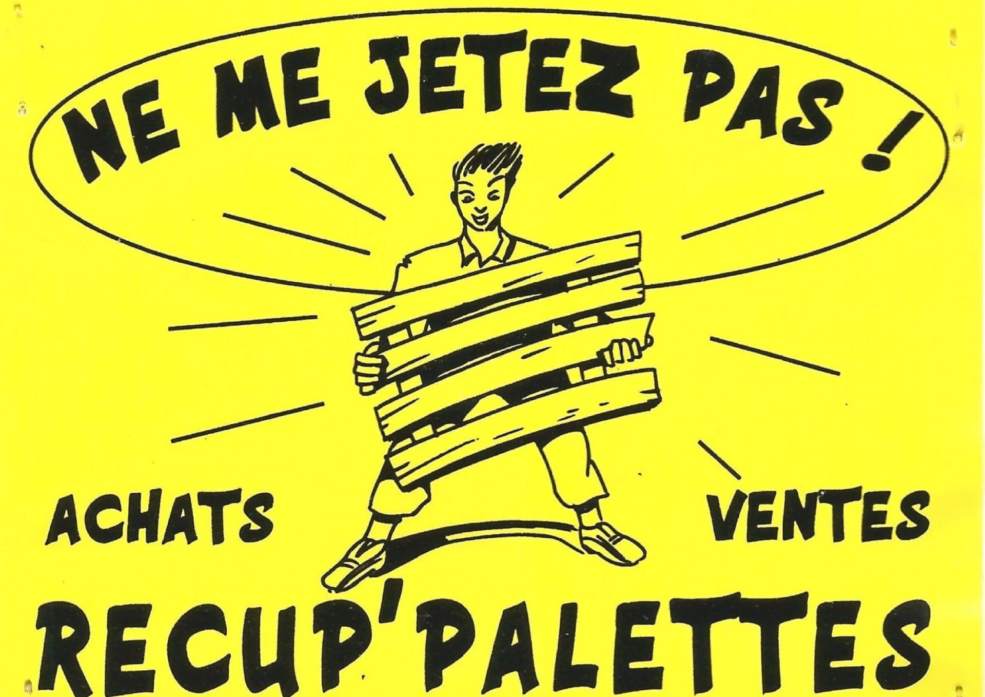 Lien vers la page d'accueil Logo de la société RECUP'PALETTES