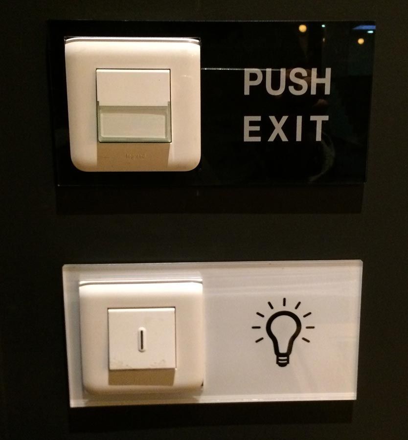 Signalétiques interrupteurs