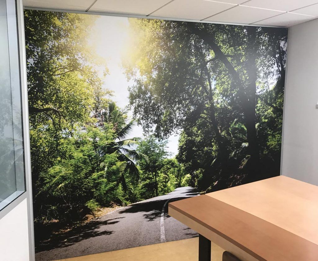 Sticker mural intégral forêt