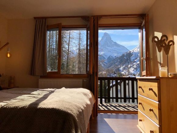 Matterhorn view from the bedroom