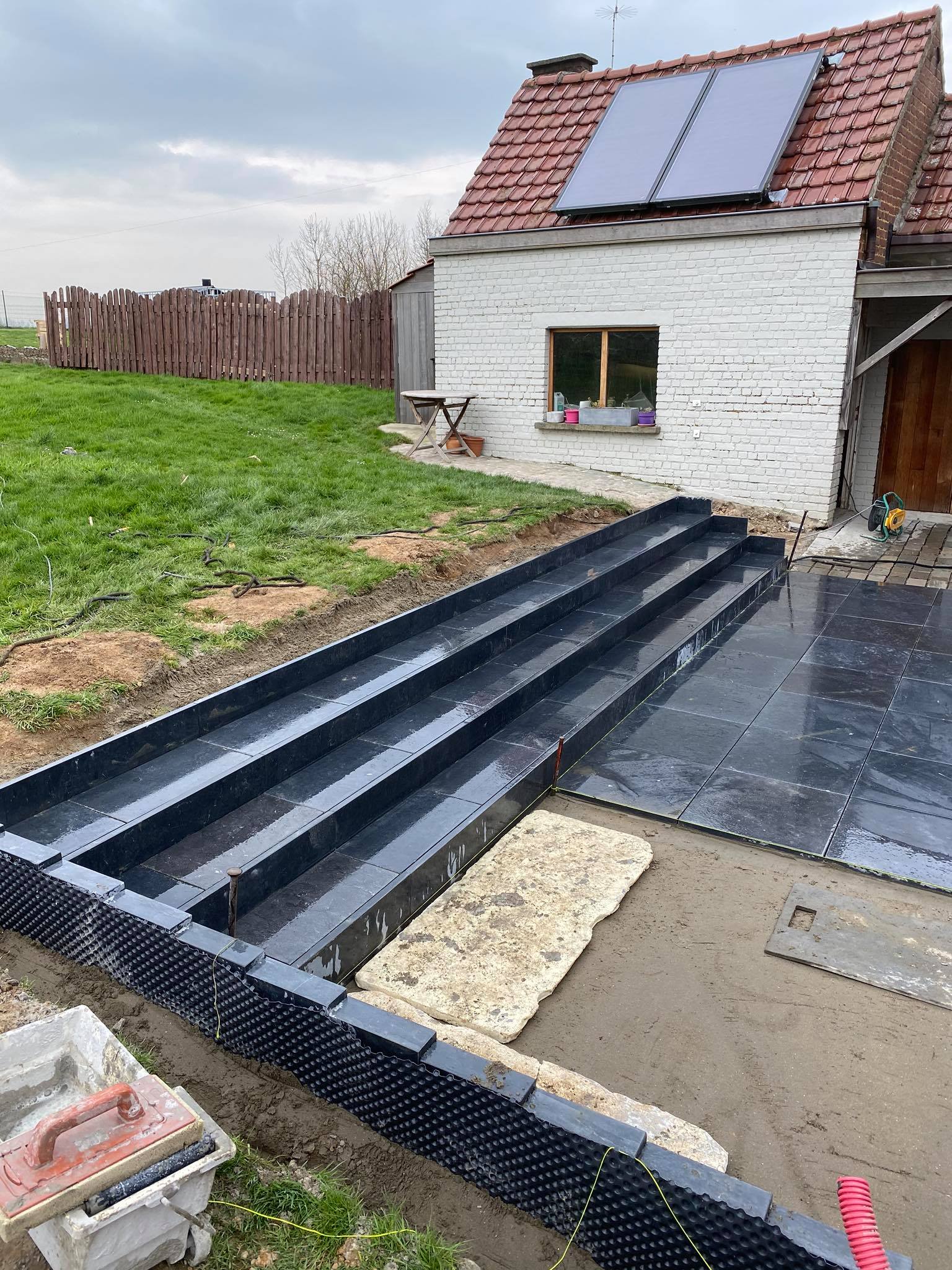 Pad in platines en terras in arduin + trap