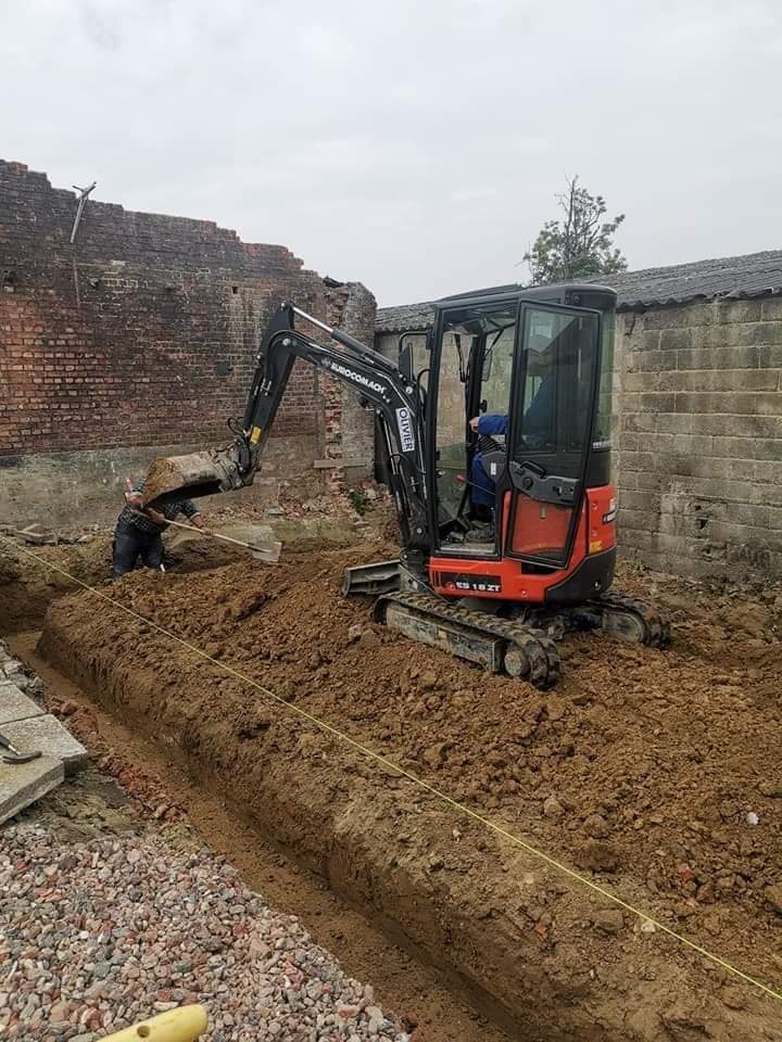 Metsen van een bijbouw