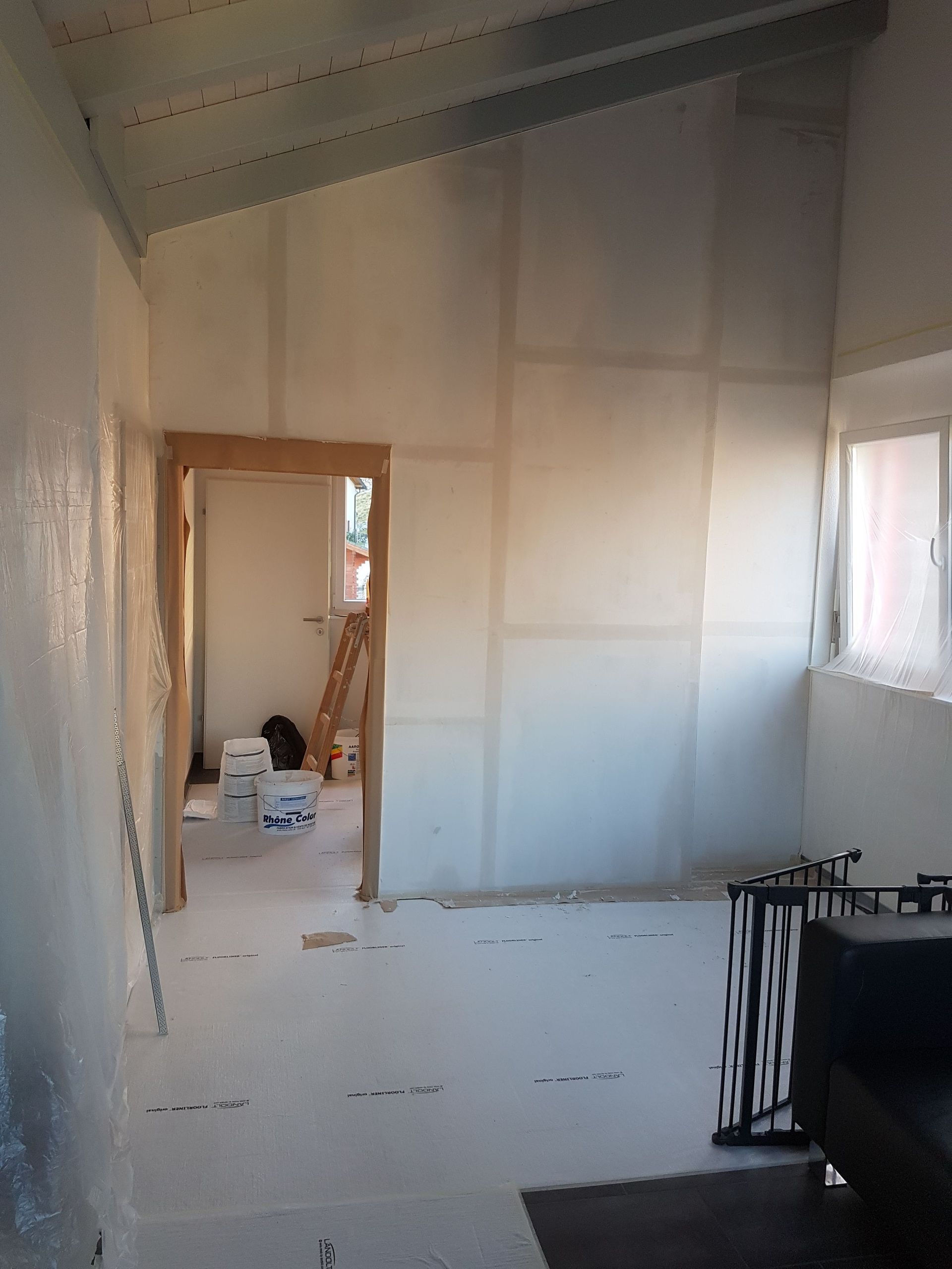 Cavallo Peinture Sàrl - peinture intérieure - mur fantaisie