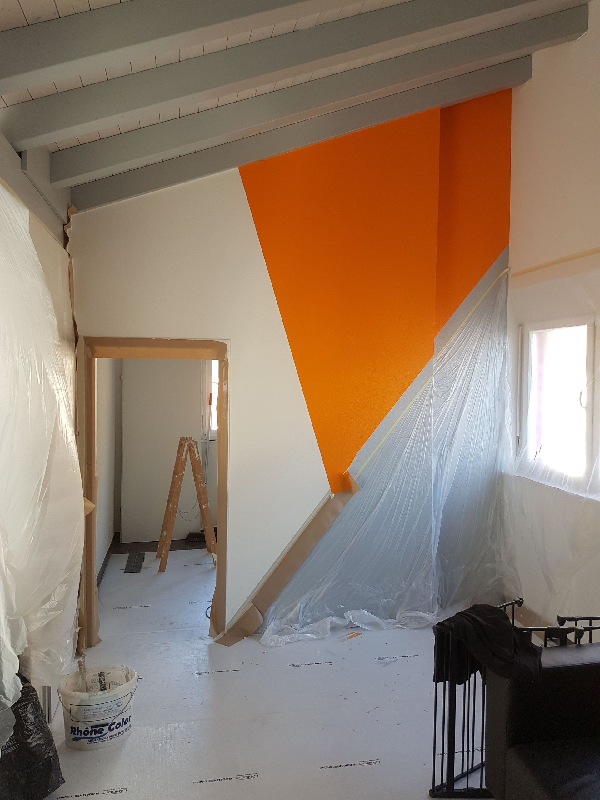 Cavallo Peinture Sàrl - peinture intérieure - mur fantaisie