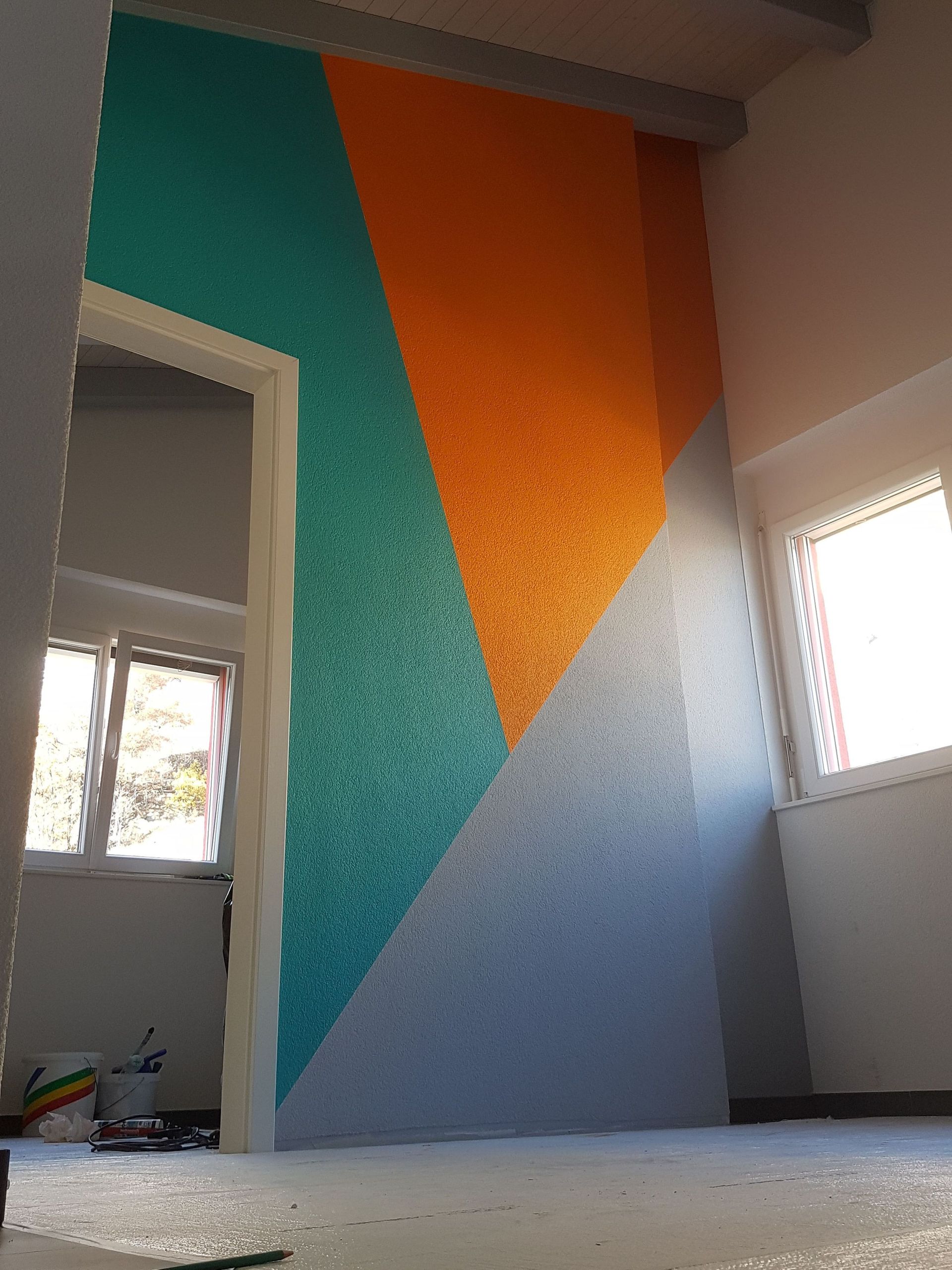 Cavallo Peinture Sàrl - peinture intérieure - mur fantaisie