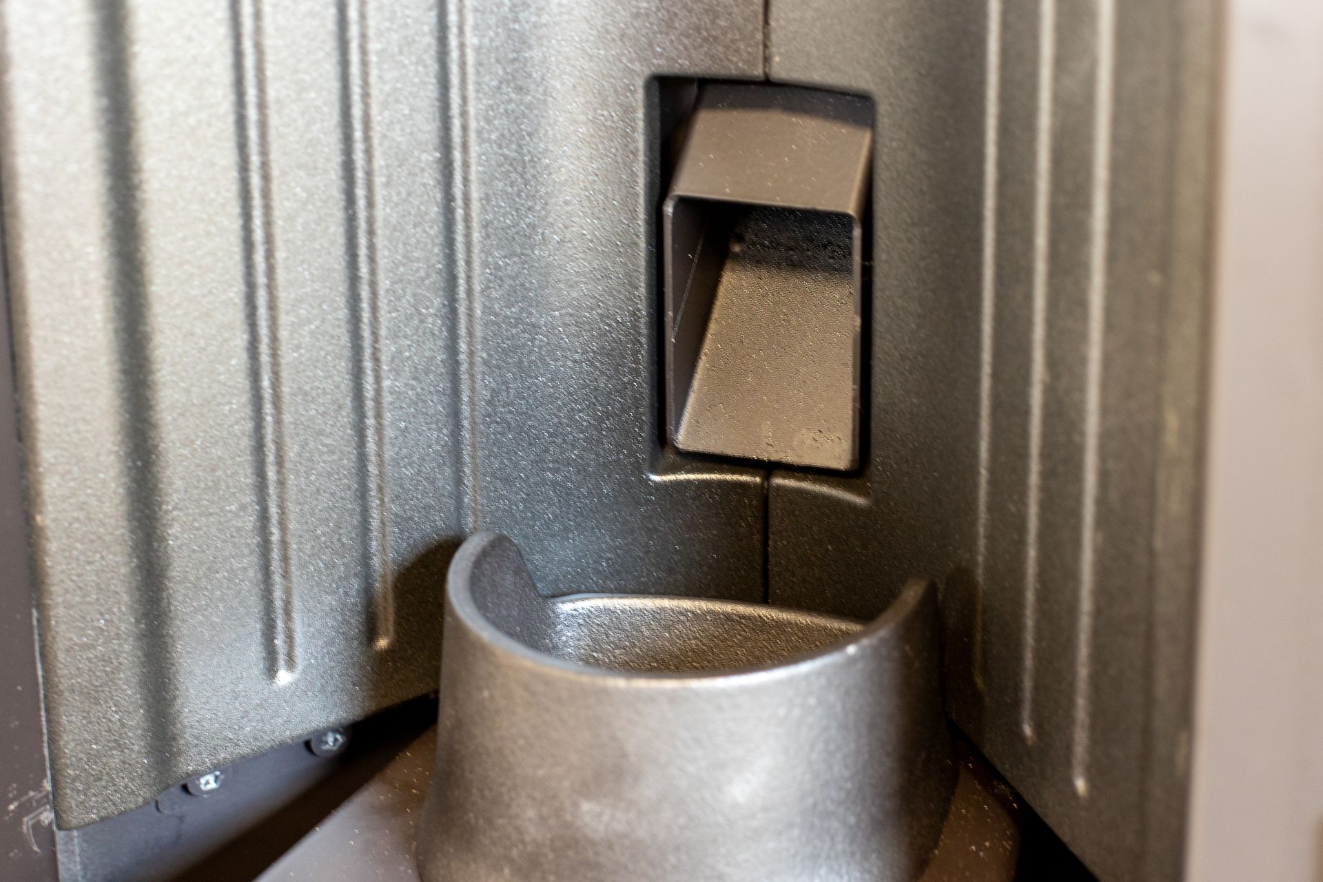 Vue de près d'un poêle