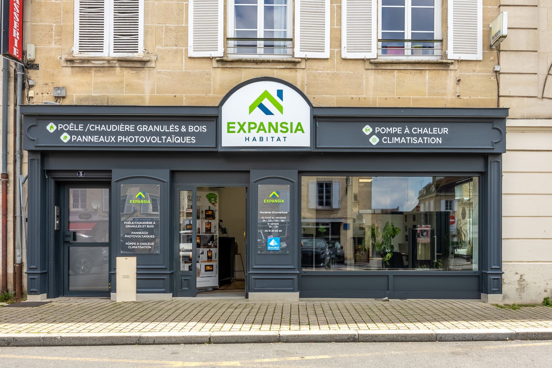 Devanture du magasin de l'entreprise Expansia Habitat