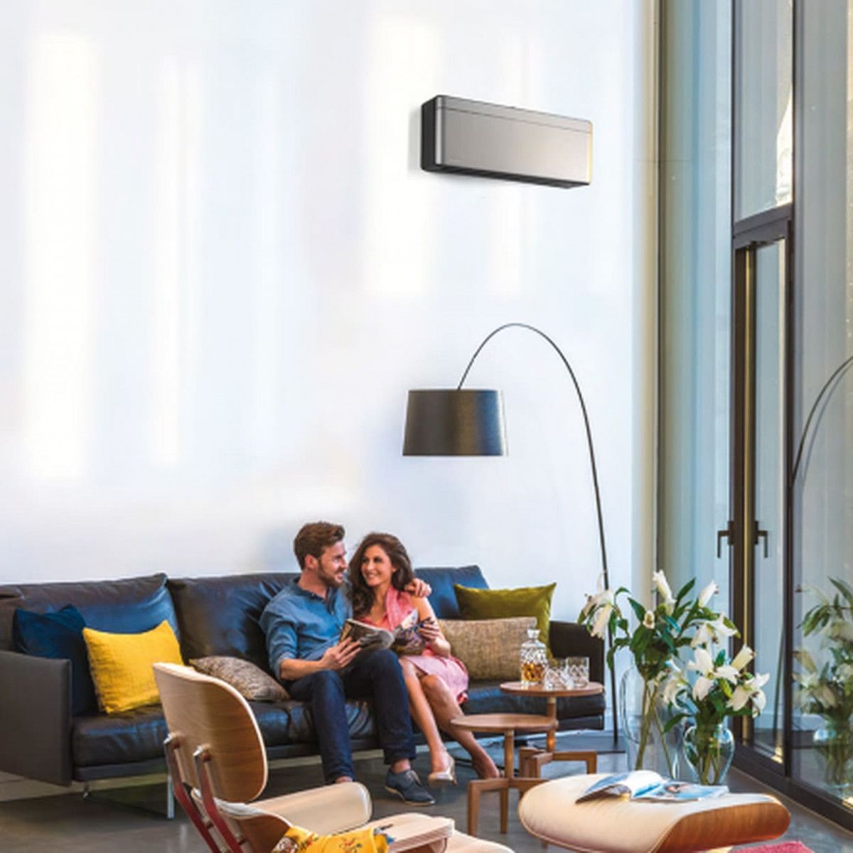 Un climatiseur qui souffle du froid