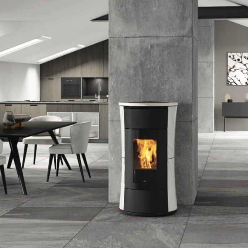 Un poêle à granulés