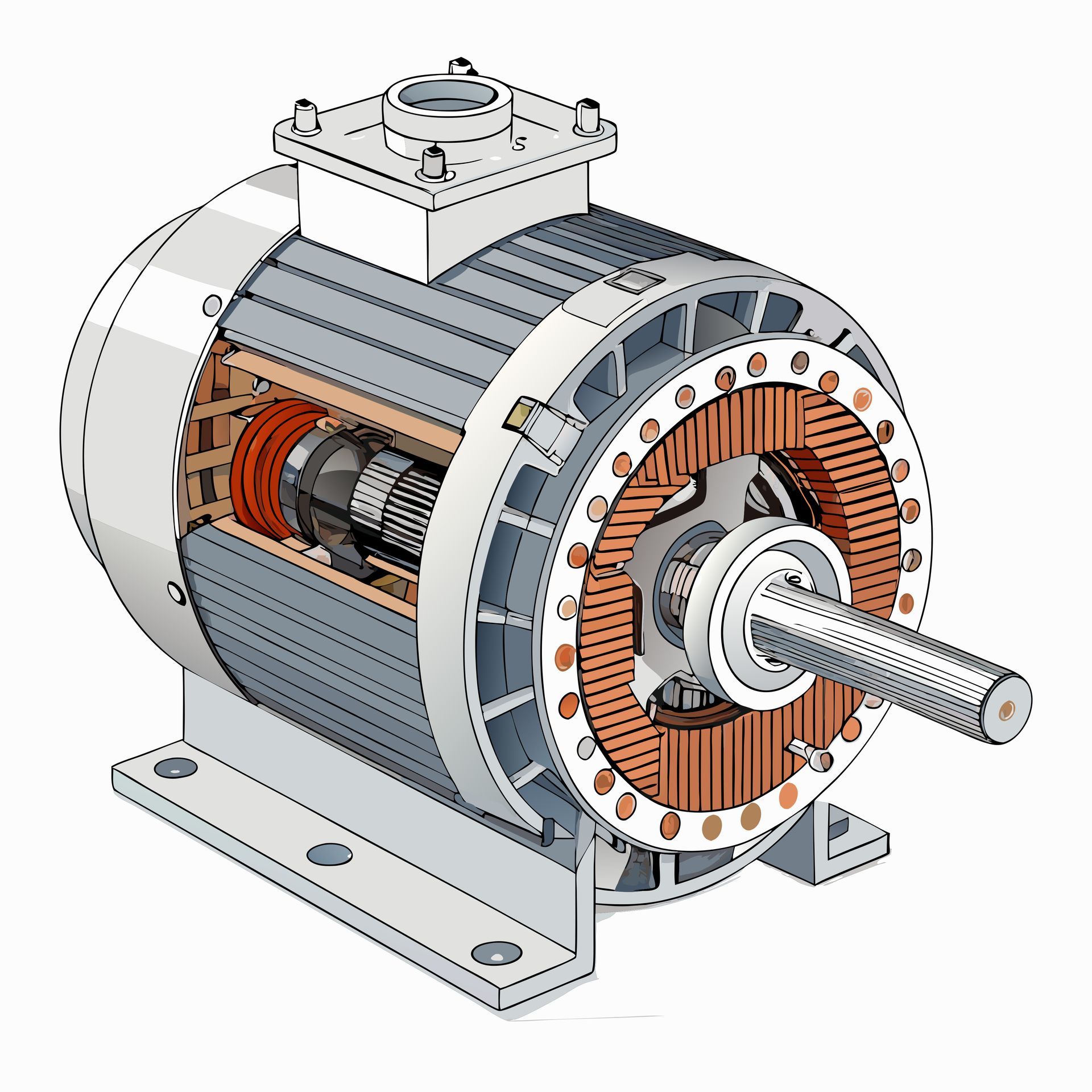 Moteur à tension modulaire