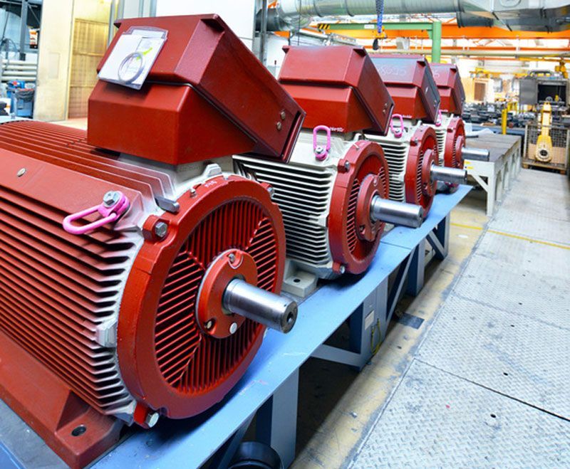 Moteurs rouges de moyenne ou de haute tension