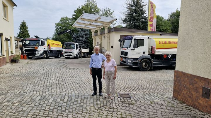 Brennstofflieferung Lkw auf Straße