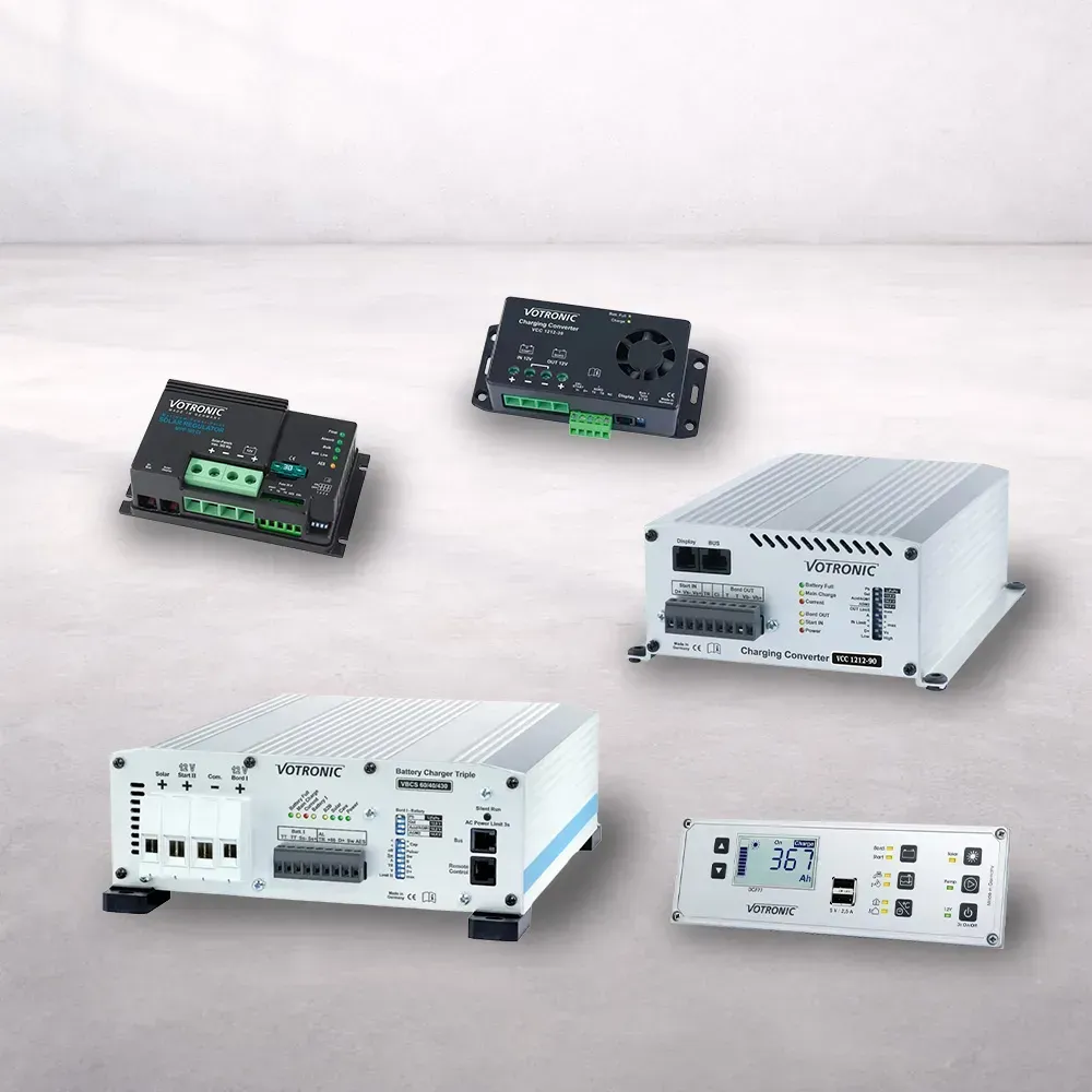 Votronic Kombigerät, Ladebooster, Solarregler und Kontrollboard für Camper und Wohnmobile