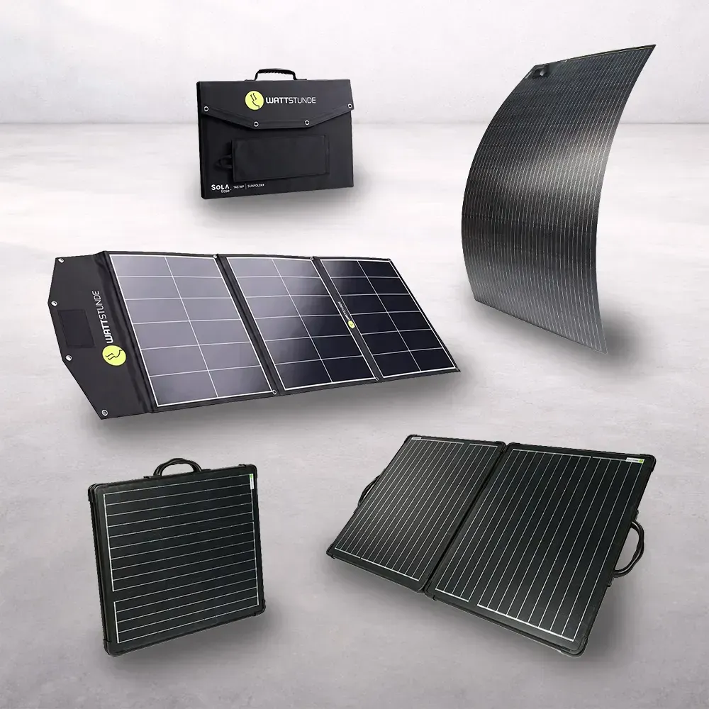Wattstunde Solartaschen, Solarkoffer und flexibles Solarmodul für Camper und Wohnmobile