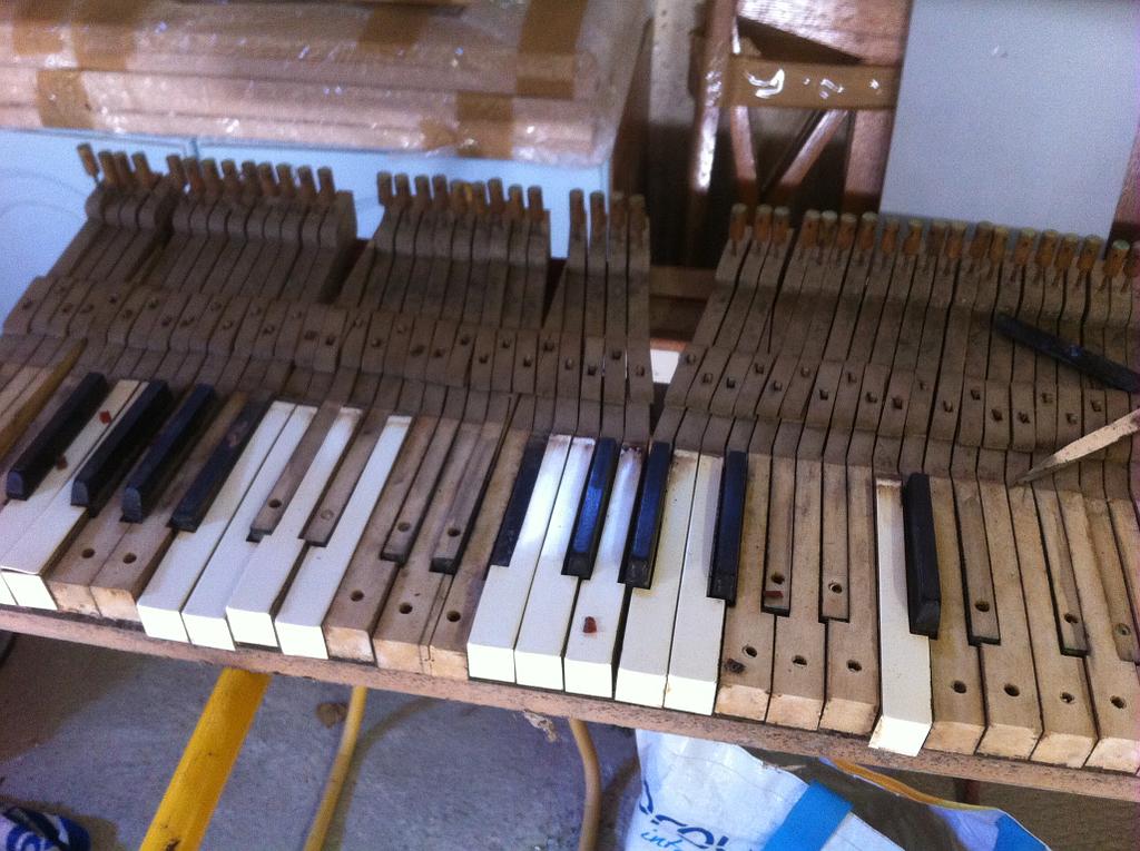 Clavier avant restauration