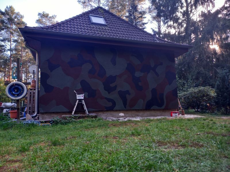 Malerarbeit im Außenbereich