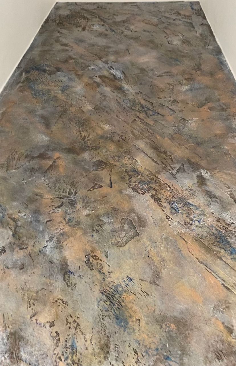 Décoration murale aspect gris